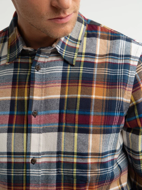 Сорочка бавовняна чоловіча Big Star Fileso 801 2XL Різнокольорова (5900714792510) - зображення 5