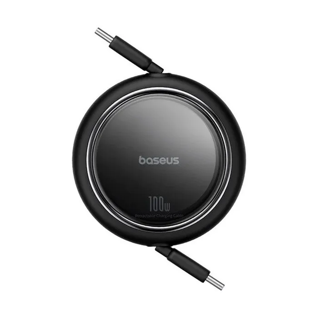 Кабель Baseus Free2Draw Mini Retractable Charging Cable Type-C to Type-C 100W 1m Cluster Black (P10364500111-00) - Фото 1 Кабель Baseus Free2Draw Mini Retractable Charging Cable Type-C to Type-C 100W 1m Cluster Black (P10364500111-00) - изображение 1