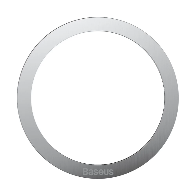 Пластина для магнітного тримача Baseus Halo Series Magnetic Metal Ring（2pcs/pack）Silver (PCCH000012) - изображение 3