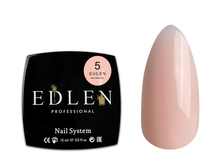 Моделюючий гель EDLEN Builder Gel №05 15 мл - Фото 1 Моделюючий гель EDLEN Builder Gel №05 15 мл - изображение 1