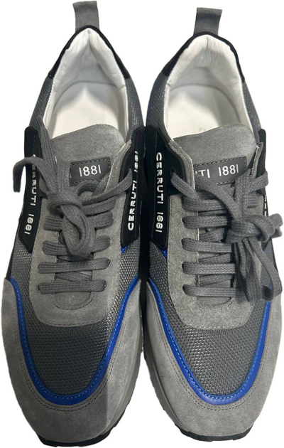 Buty sportowe męskie skórzane na platformie do kostki Cerruti 1881 CSSU00985M 41 Szare (8052579038375) (955555900784511) - Outlet - obraz 4