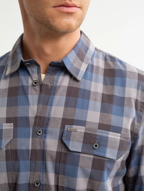 Сорочка бавовняна чоловіча Big Star Nevadi 401 L Синя (5900714779269) - зображення 5