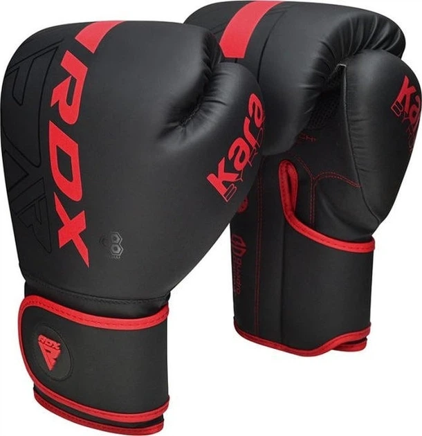 Боксерские перчатки RDX F6 Kara Matte 8 унций (капа в комплекте) Red (BGR-F6MR-8OZ) - изображение 3