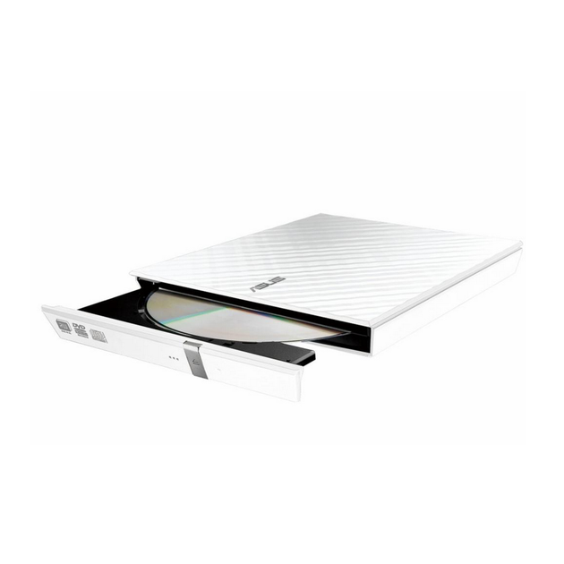 Привод DVD+-R/RW SLIM Asus SDRW-08D2S-ULITE внешний USB 2.0 белый (90-DQ0436-UA221KZ) - изображение 2