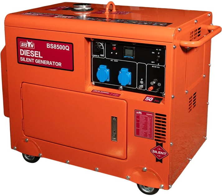 Генератор дизельний Bison BS8500Q однофазний 5 кВт (41-00412) - зображення 1
