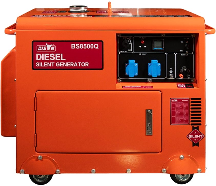 Генератор дизельний Bison BS8500Q однофазний 5 кВт (41-00412) - зображення 2