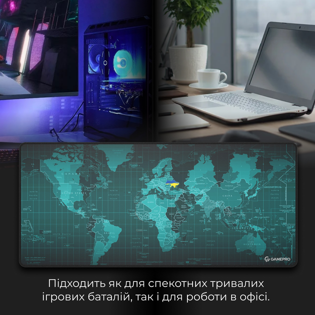 Игровая поверхность GamePro MP275M Speed/Control 900 x 400 х 3 мм Black - изображение 9