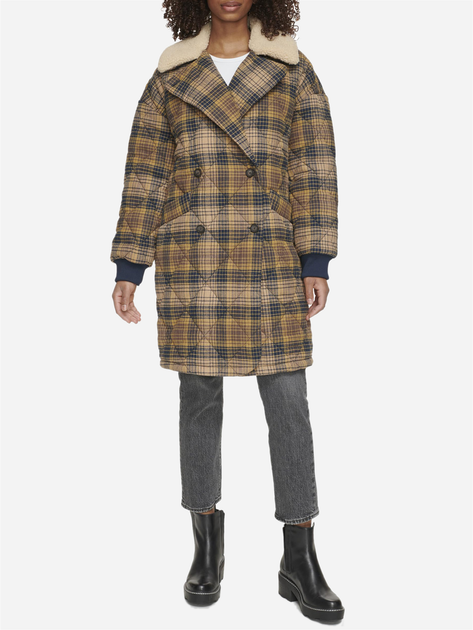 Пальто осіннє довге жіноче Levi`s 158372700 XL Коричневе від Rozetka на платформі USKIDKA Акція на Пальто осіннє довге жіноче Levi`s 158372700 XL Коричневе від Rozetka