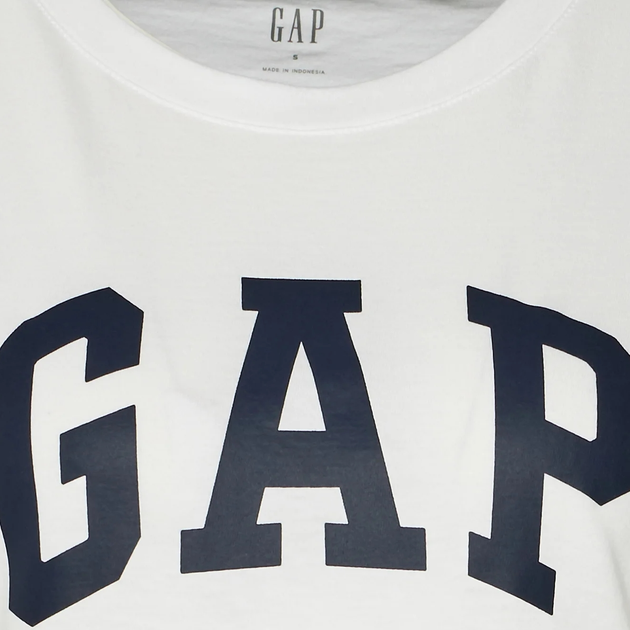 Футболка бавовняна жіноча GAP 268820-06 XS Біла (1200024722493) - зображення 6