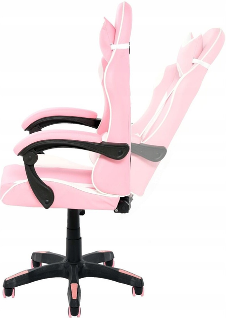 Fotel gamingowy OTE Różowo-biały (OTE-FOT-GAME-INPINK) - obraz 5