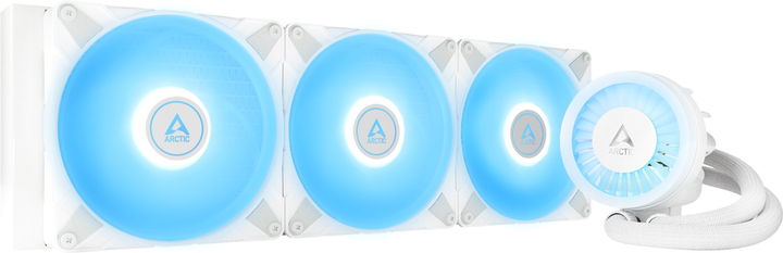 Система водяного охолодження Arctic Liquid Freezer III 420 A-RGB White (ACFRE00153A) - зображення 1
