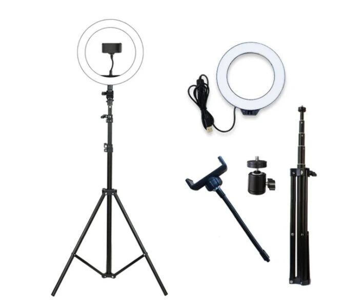 Кольцева LED лампа з WiFi-пультом XPRO RL-18 II 55W 45 см 3 кріплення сумка (MER-14929_2302) - изображение 4