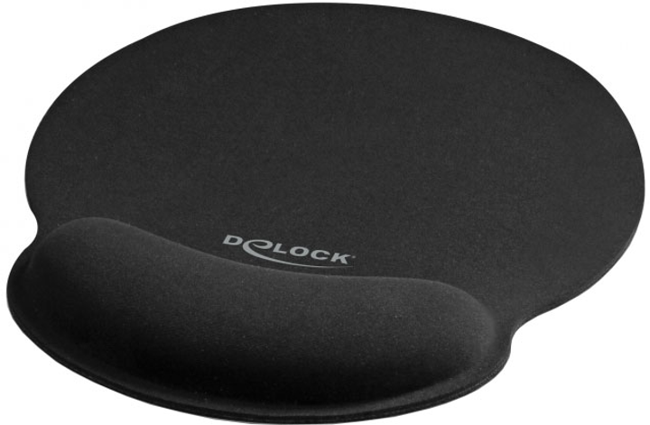 Podkładka pod mysz Delock Mauspad 12559 Black (4043619125593) - obraz 1