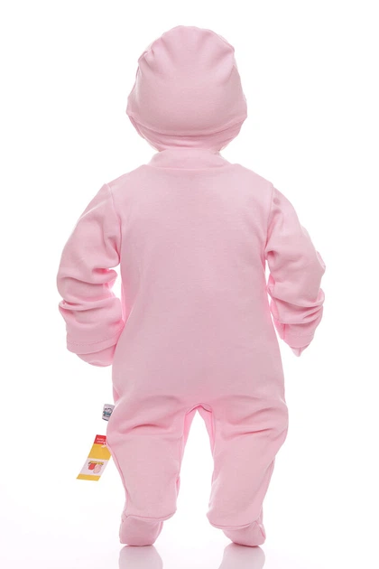 Человечек с шапкой и царапками для девочки интерлок розовый 56 см (29097) - Фото 5 Человечек с шапкой и царапками для девочки интерлок розовый 56 см (29097) - изображение 5