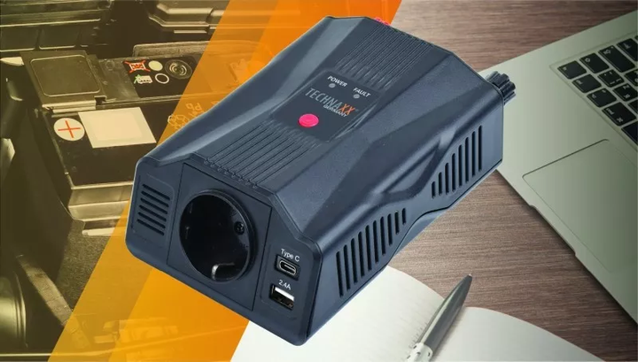 Przetwornica napięcia samochodowa Technaxx 300 W 12 V TE24 (4260358125602) - obraz 5