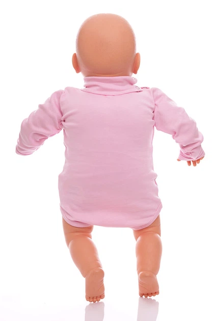 Боди с длиным рукавом с горлышком для девочки интерлок Babykroha розовый 92 см (50701) - изображение 4