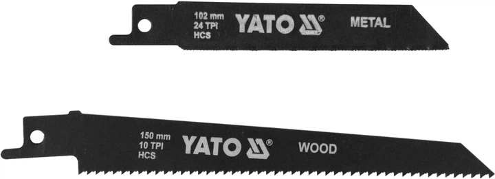 Piła szablastowa sieciowa YATO P=1050 W 0-2500 obr./min głębokość cięcia 150 mm drewno, 10 mm metal (YT-82281) - obraz 3