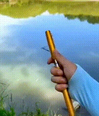 Телескопическая удочка с катушкой FishscribePen, золотистая - изображение 7