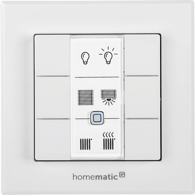 Настінний вимикач Homematic IP Wall-mounted remote control – 6 buttons (HmIP-WRC6) - зображення 1