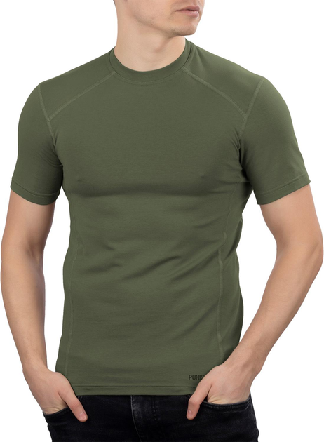 Футболка тактическая мужская 281z Olive Green L - изображение 1