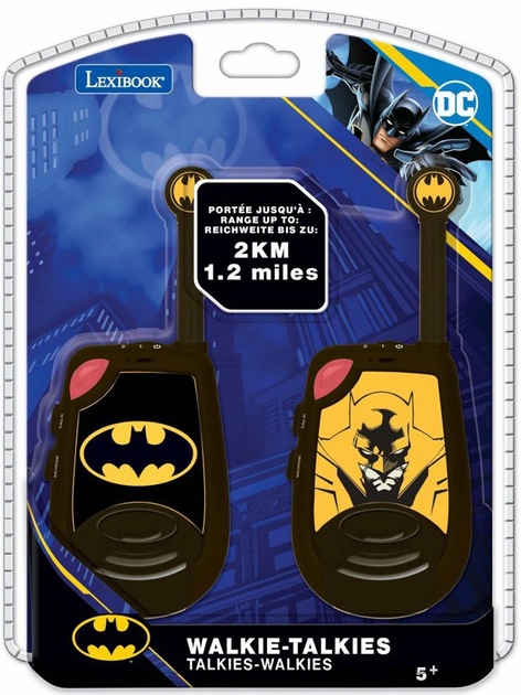 Walkie-talkie Lexibook Batman Digital 2 km (3380743094106) - obraz 1