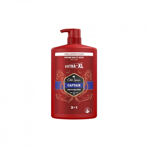 Гель для душа Old Spice Captain 1000 мл (8006540818824) - Фото 2 Гель для душа Old Spice Captain 1000 мл (8006540818824) - изображение 2