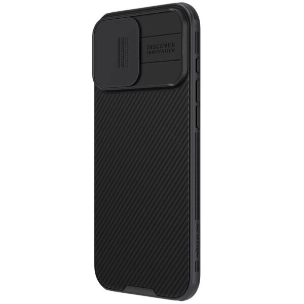 Чохол зі шторкою для камери NILLKIN CamShield Pro для iPhone 16 Pro Max - Black - зображення 2