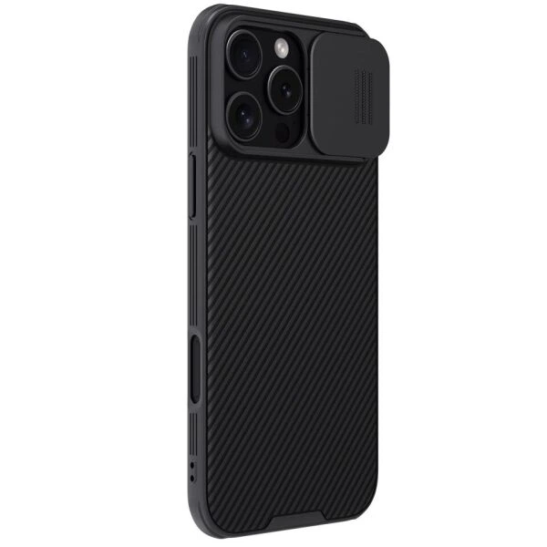 Чохол зі шторкою для камери NILLKIN CamShield Pro для iPhone 16 Pro Max - Black - зображення 3