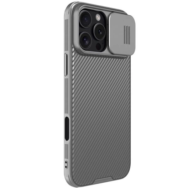 Защитный чехол NILLKIN CamShield Pro для Apple iPhone 16 Pro Max - Grey - изображение 3
