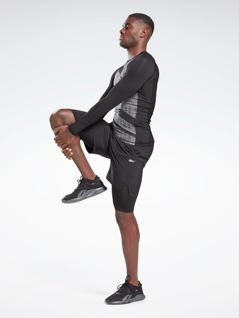 Спортивні шорти чоловічі Reebok Ts 2-In-1 Strength GL3115 XS Чорні (4064047850017) - зображення 3