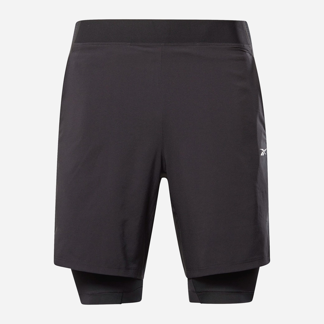 Спортивні шорти чоловічі Reebok Ts 2-In-1 Strength GL3115 XS Чорні (4064047850017) - зображення 5