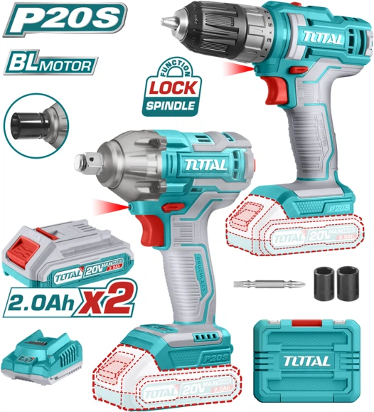 T！　20 Набор Total гайковерт ударный 20 В шуруповерт 20 В 8
