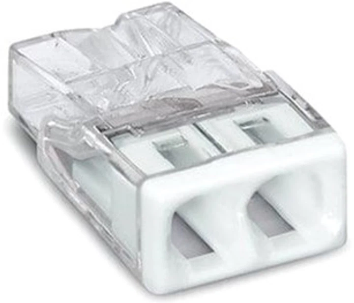 Wago Клемма монтажная с пастою на 2 провода, сечение 0.5-2.5 мм²/24А (10 шт упаковка) 2273-202 - Фото 1 Wago Клемма монтажная с пастою на 2 провода, сечение 0.5-2.5 мм²/24А (10 шт упаковка) 2273-202 - изображение 1