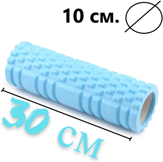 Массажный ролик (роллер) PowerPlay 4342 Massage Roller 30x10 см Синий (PP_4342_Blue) - изображение 10