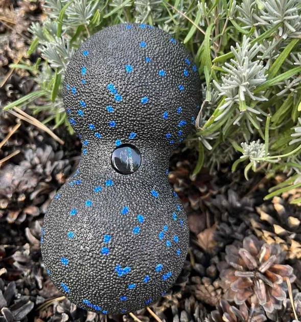 Массажный мяч двойной PowerPlay PP-4352 Epp foam peanut ball d8x16 см Черно/Синий (PP_4352_Blue_8*16) - изображение 8