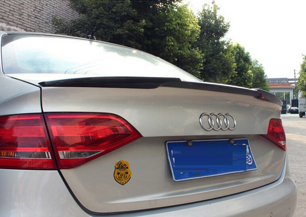 Спойлер на Audi A4 B8 стиль M4 чорний глянсовий ABS-пластик (2008-2012) - зображення 2