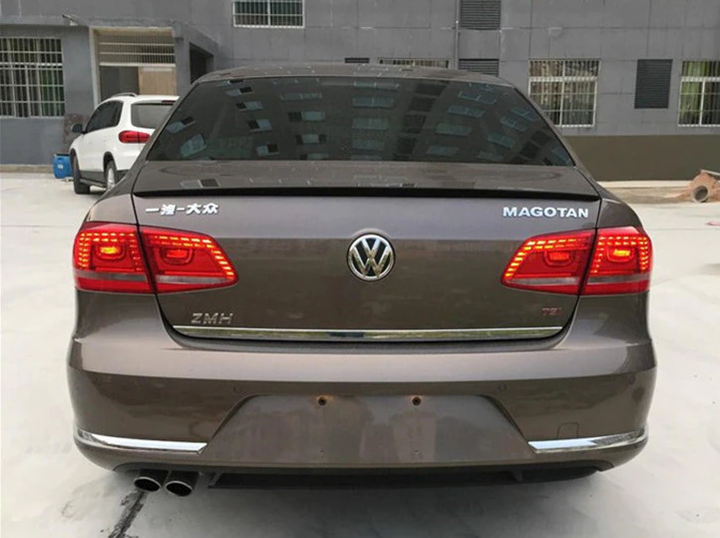 Спойлер на Volkswagen Passat B7 черный глянцевый ABS-пластик (европейка) - изображение 3