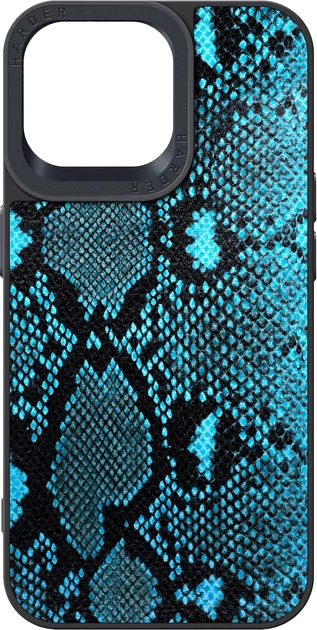 Чехол для смартфона Harder Genuine Snake для Apple iPhone 14 Pro Max Dark Blue (ARM76790) - Фото 1 Чехол для смартфона Harder Genuine Snake для Apple iPhone 14 Pro Max Dark Blue (ARM76790) - изображение 1