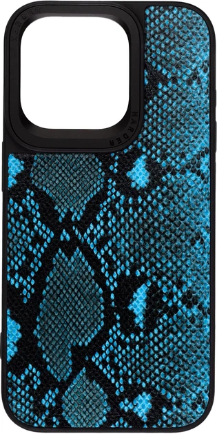 Чехол для смартфона Harder Genuine Snake для Apple iPhone 15 Pro Dark Blue (ARM76781) - Фото 1 Чехол для смартфона Harder Genuine Snake для Apple iPhone 15 Pro Dark Blue (ARM76781) - изображение 1