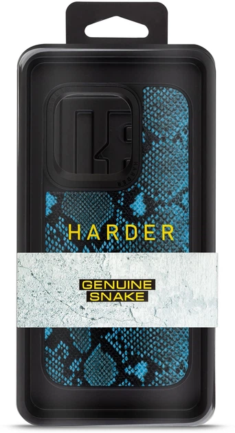 Чехол для смартфона Harder Genuine Snake для Apple iPhone 15 Pro Dark Blue (ARM76781) - Фото 3 Чехол для смартфона Harder Genuine Snake для Apple iPhone 15 Pro Dark Blue (ARM76781) - изображение 3