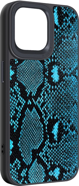 Чохол для смартфона Harder Genuine Snake для Apple iPhone 15 Pro Max Dark Blue (ARM76784) - Фото 2 Чохол для смартфона Harder Genuine Snake для Apple iPhone 15 Pro Max Dark Blue (ARM76784) - зображення 2