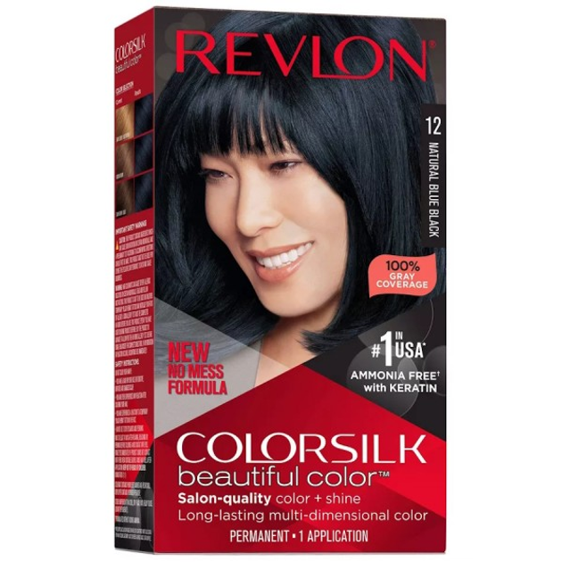 Краска для волос Revlon ColorSilk Beautiful Color - 12 Natural Blue ...