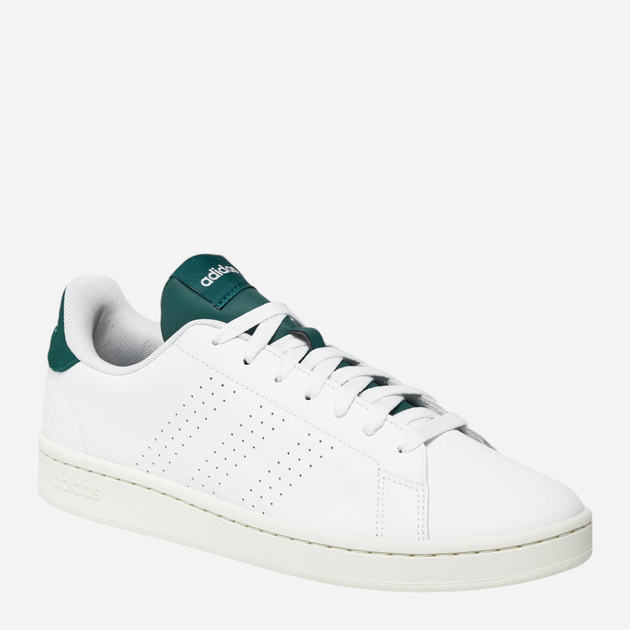 Tenisówki męskie z eko skóry adidas Advantage IF6096 46 Biały/Ciemnozielony (4066765511119) - obraz 2