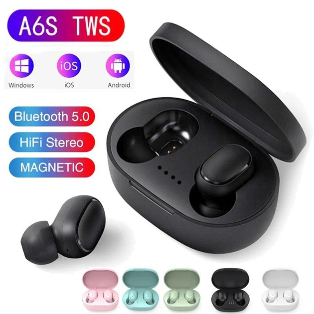 Беспроводные наушники RedMi AirDots A6S Earbuds с кейсом (006k) - изображение 2