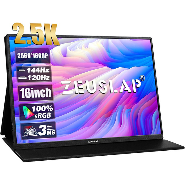 Портативный монитор Zeuslap P16K Black [111065] - изображение 1