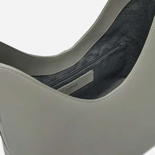 Torebka hobo damska ze skóry naturalnej Furla WB01499BX31043291S1007 Szara (8050597546339) - obraz 4