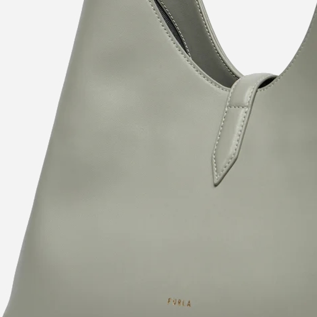 Torebka hobo damska ze skóry naturalnej Furla WB01499BX31043291S1007 Szara (8050597546339) - obraz 5
