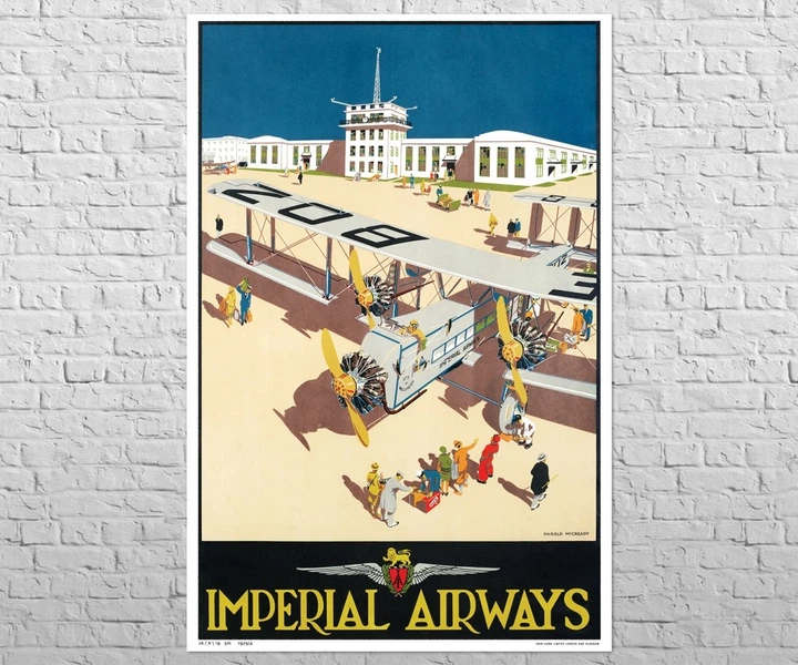 Постер CP Imperial Airways 1929, Авіація 40х60 см (349) - Фото 4 Постер CP Imperial Airways 1929, Авіація 40х60 см (349) - изображение 4
