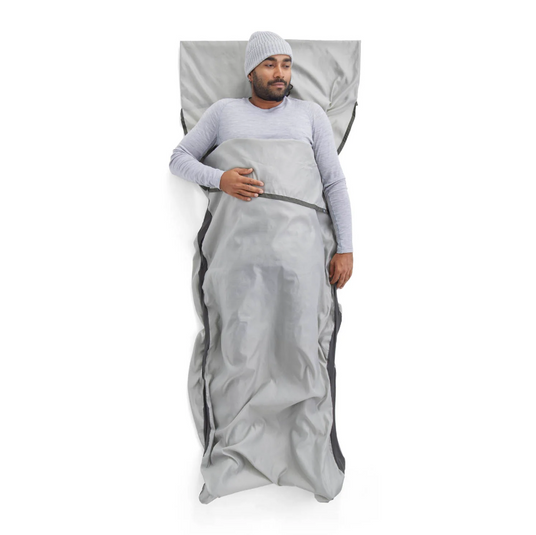 Вкладыш в спальник Sea to Summit Silk Blend Sleeping Bag Liner Mummy S Світло-сірий - изображение 3
