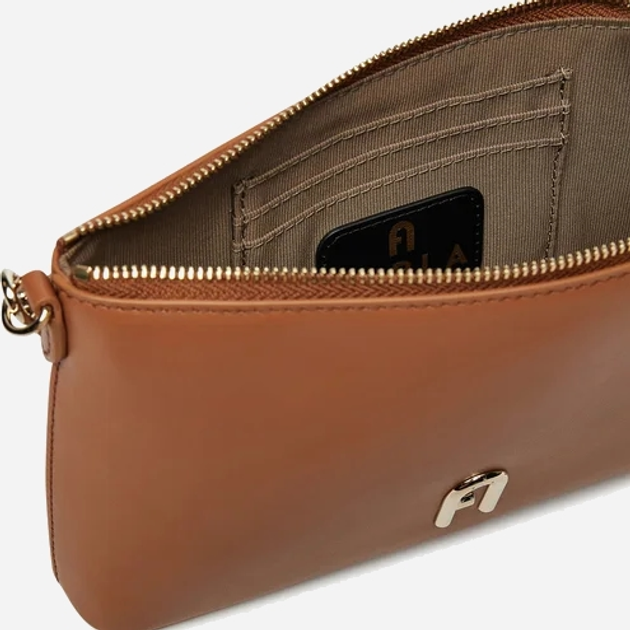 Сумка крос-боді через плече жіноча з натуральної шкіри Furla WE00615AX0733RY0001007 Коричнева (8050597537641) - зображення 4